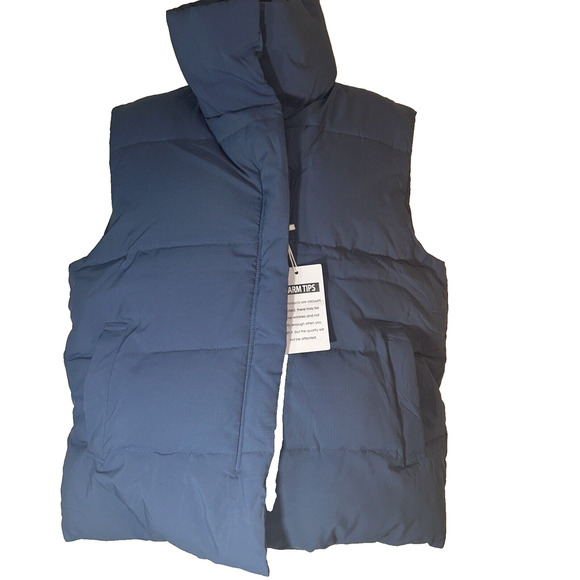 Fiona Jolin Puffer Vest Women Lightweight Winter Zip Up Stand Collar Sleeveless - Picture 1 of 6